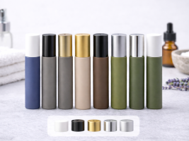 Roll-On Flaschen pastell, 10 ml Set | elegant & vielseitig | Deckel wählbar